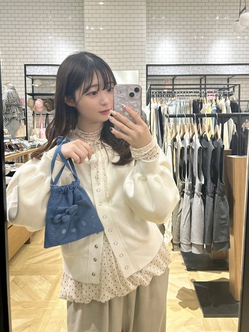 フロッキードットチュールLS 654901（Tシャツ/カットソー）｜LOWRYS