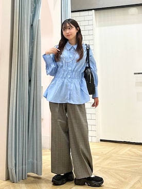 「アイテム（キーホルダー）」を使った、さちぃさん（レディース・153cm・20代）の秋コーディネート
