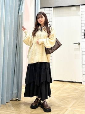 さちぃさん（レディース・153cm）の冬コーディネート