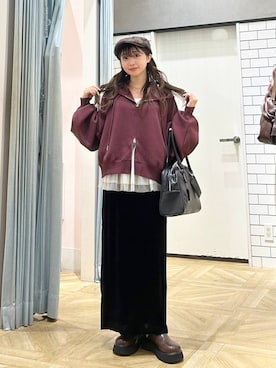 「アイテム（パーカー）」を使った、さちぃさん（レディース・153cm・20代）の夏コーディネート