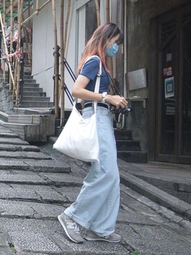「newbalance574」｜merry_go around♪ヽさん（レディース・165cm）の夏コーディネート