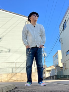 「アイテム（スウェット）」を使った、ひとはこさん（メンズ・176cm・40代）の秋コーディネート