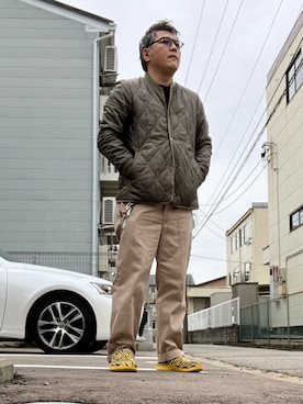 「アイテム（サンダル）」を使った、ひとはこさん（メンズ・176cm・40代）の秋コーディネート