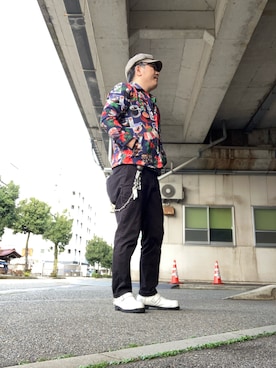 「アイテム（キャスケット）」を使った、ひとはこさん（メンズ・176cm）の秋コーディネート