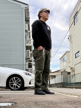 「アイテム（キャスケット）」を使った、ひとさん（メンズ・176cm）の秋コーディネート