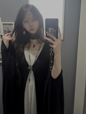 「アイテム（イヤリング）」を使った、薔薇さん（レディース・165cm）の夏コーディネート