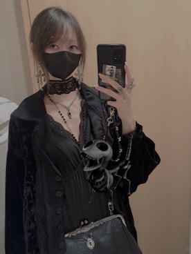「no brand（ノーブランド）のアイテム（アクセサリー）」を使った、薔薇さん（レディース・165cm）の秋コーディネート