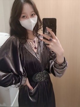 「アイテム（ドレス）」を使った、薔薇さん（レディース・165cm）の秋コーディネート