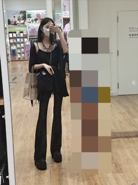 「アイテム（チノパンツ）」を使った、薔薇さん（レディース・165cm）の夏コーディネート