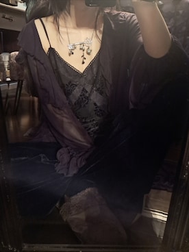 「アイテム（キャミソール）」を使った、薔薇さん（レディース・165cm）の秋コーディネート