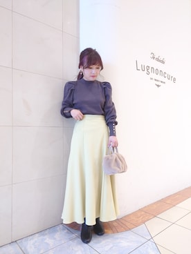 「Te chichi（テチチ）のアイテム（チェスターコート）」を使った、yumichiさん（レディース・153cm）の秋コーディネート