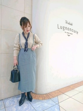 「秋冬」｜「アイテム（財布/小物）」を使った、yumichiさん（レディース・153cm）の秋コーディネート