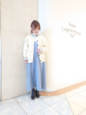 「ハイネックトップス」｜yumichiさん（レディース・153cm）の冬コーディネート