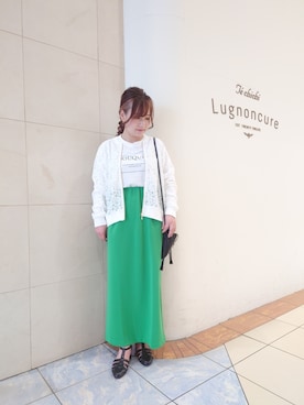 「Te chichi TERRASSE（テチチテラス）のアイテム（ブルゾン）」を使った、yumichiさん（レディース・153cm）の春コーディネート