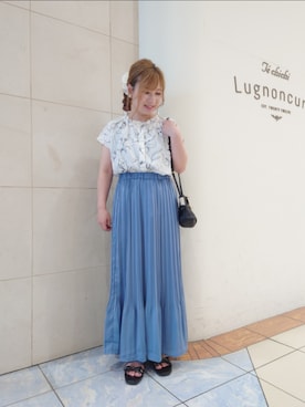 「Te chichi TERRASSE（テチチテラス）のアイテム」を使った、yumichiさん（レディース・153cm）の夏コーディネート