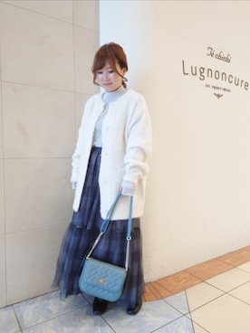 「メロートップス」｜「アイテム（ブーツ）」を使った、yumichiさん（レディース・153cm）の秋コーディネート