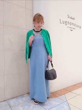 「Te chichi TERRASSE（テチチテラス）のアイテム（ワンピース/ドレス）」を使った、yumichiさん（レディース・153cm）の夏コーディネート