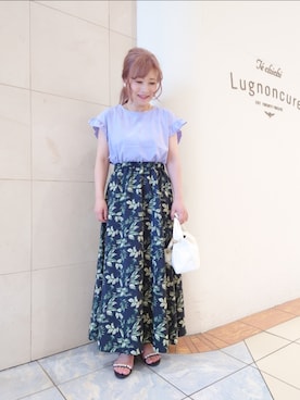 「Te chichi TERRASSE（テチチテラス）のアイテム（アクセサリー）」を使った、yumichiさん（レディース・153cm）の夏コーディネート