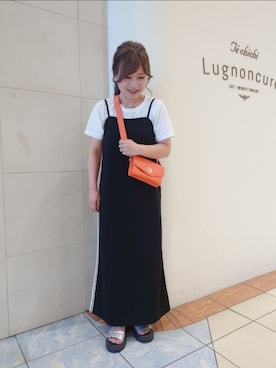「Te chichi TERRASSE（テチチテラス）のアイテム（ワンピース/ドレス）」を使った、yumichiさん（レディース・153cm）の夏コーディネート