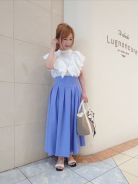 「Te chichi（テチチ）のアイテム（財布/小物）」を使った、yumichiさん（レディース・153cm）の夏コーディネート