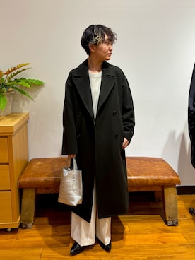 「レディースファッション」｜「アイテム（ジャケット/アウター）」を使った、miyukiさん（レディース・157cm）の冬コーディネート