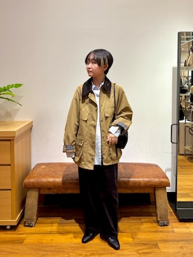 「URBAN RESEARCH（アーバンリサーチ）のダブルボタンコットンヴィスコースシャツ（シャツ/ブラウス）」を使った、miyukiさん（レディース・156cm）の秋コーディネート