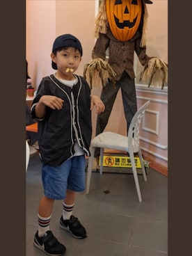 「NIKE（ナイキ）のアイテム」を使った、MORRISKIDさん（キッズ・140cm）の夏コーディネート