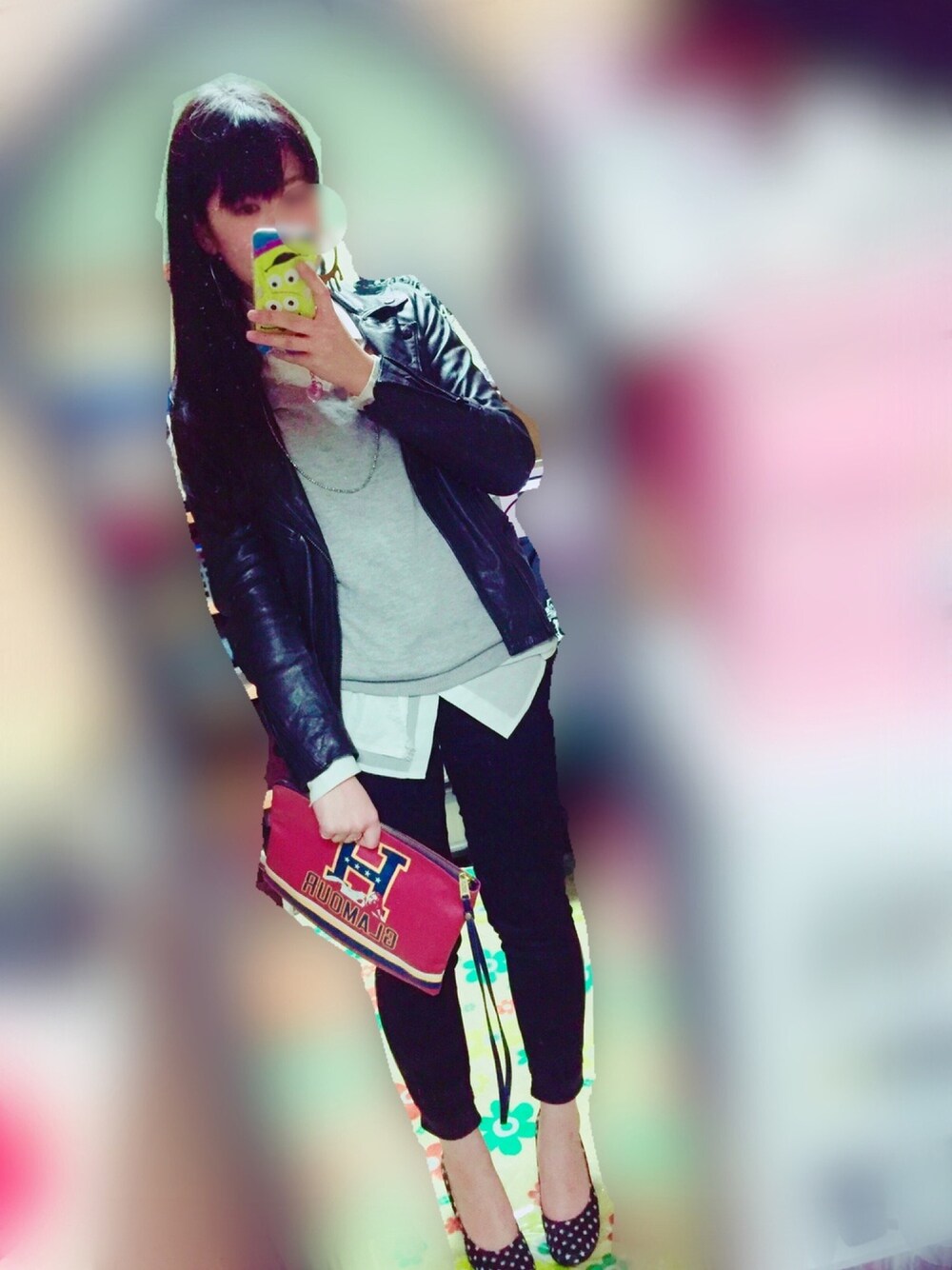 遊び心溢れる【HYSTERIC GRAMOUR】HYSTERIC LOVERクラッチバッグ HYSTERIC GLAMOUR（ヒステリックグラマー）の「KEEP YOURSELF