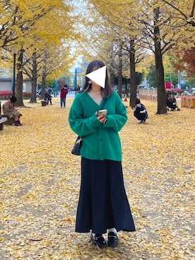 「イチョウ並木」｜harunaさん（レディース・154cm）の秋コーディネート