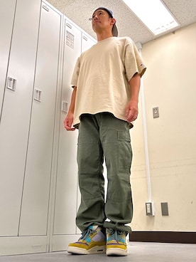 植草ムノイズ達郎さん（メンズ・174cm・40代）の秋コーディネート