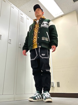 植草ムノイズ達郎さんのコーディネート