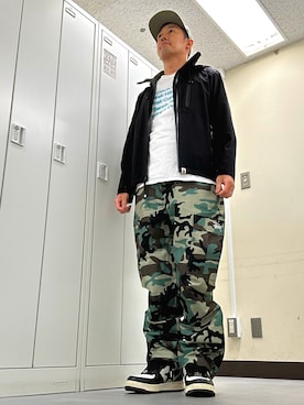 植草ムノイズ達郎さん（メンズ・174cm・40代）の秋コーディネート