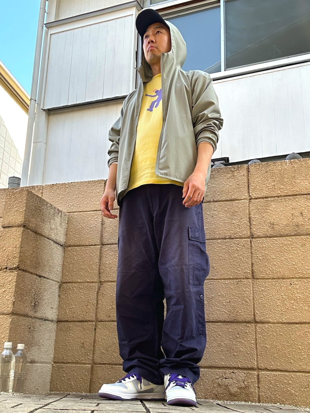 WTAPSのカーゴパンツ（ブルー系）を使った人気ファッション