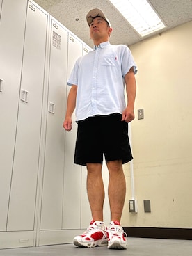 「アイテム（シューズ）」を使った、植草ムノイズ達郎さん（メンズ・174cm・40代）の夏コーディネート