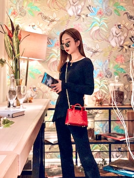 神林真里さん（レディース・168cm）の冬コーディネート