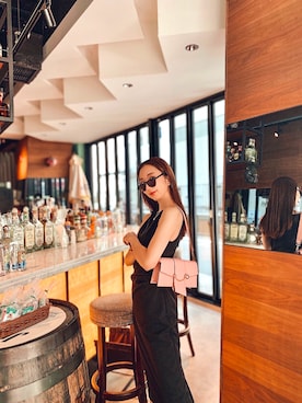 「Oh My Glasses TOKYO（オーマイグラス）のアイテム」を使った、神林真里さん（レディース・168cm）の夏コーディネート