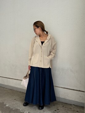 「LBC（エルビーシー）のアイテム（シャツ/ブラウス）」を使った、LBC STAFFさん（レディース・157cm）の秋コーディネート