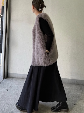 「アイテム（ベスト）」を使った、LBC STAFFさん（レディース・160cm）の秋コーディネート