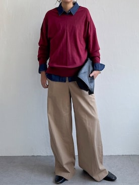 「LBC（エルビーシー）のアイテム（シャツ/ブラウス）」を使った、LBC STAFFさん（レディース・160cm）の秋コーディネート