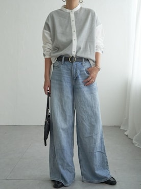 「LBC（エルビーシー）のアイテム（シャツ/ブラウス）」を使った、LBC STAFFさん（レディース・160cm）の秋コーディネート