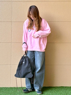 「coen」｜「アイテム（スウェット）」を使った、coen さかいさん（レディース・163cm）の冬コーディネート