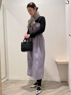 「アイテム（ワンピース/ドレス）」を使った、MOTOCHIKAさん（レディース・168cm・40代）の秋コーディネート