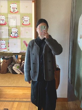 「soi-e（ソワ）のアイテム」を使った、satomaiさん（レディース・155cm）の冬コーディネート