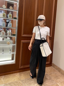 「PETIT BATEAU（プチバトー）のアイテム」を使った、AMOさん（レディース・168cm）の秋コーディネート