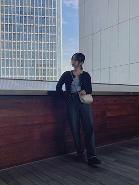 「RUBY AND YOU（ルビーアンドユー）のアイテム（ショルダーバッグ）」を使った、AMOさん（レディース・168cm）の春コーディネート