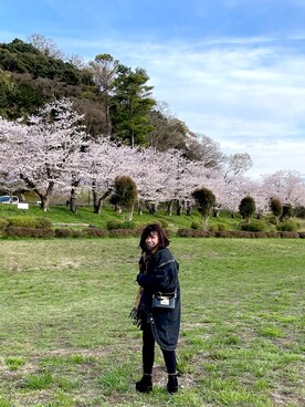 「FACETASM（ファセッタズム）のアイテム（ジャケット/アウター）」を使った、スキ♡さん（レディース・152cm）の春コーディネート