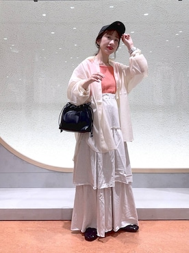 「アイテム（帽子）」を使った、たっきー◡̈❤︎さん（レディース・149cm・30代）の夏コーディネート