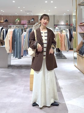 LOWRYS FARMのテーラードジャケット（ブラウン系）を使った人気