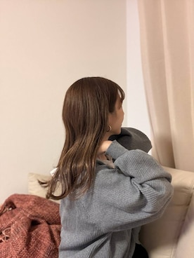 「LOWRYS FARM（ローリーズファーム）のレースドッキングＶカーディガン 654890（カーディガン/ボレロ、グレー系）」を使った、たっきー❁⃘さん（レディース・149cm）の春コーディネート