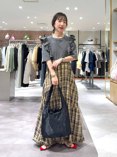 まーりちゃ セール】ピグメントショートフリルSS 323099（Tシャツ